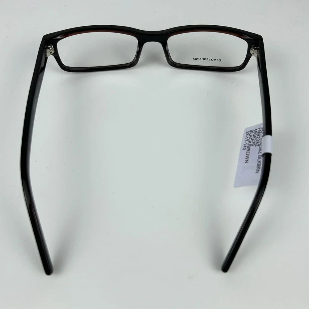 Walmart Contour FM9238Z Mens Eyeglasses Frame Black Brown Full Rim 53-17-140